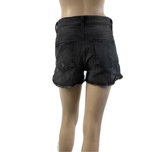 express Shortie  high Rise jeans shorts black wash size:2